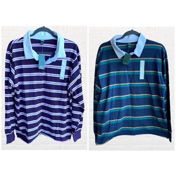 NEW (2) Wild Fable unisex long sleeve collared shirt - Picture 2 of 8